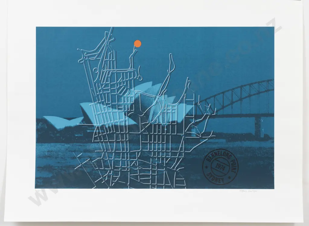 Ted Dutch (1928 - 2008) - Bennelong Point Sydney 1974 (unframed) Image 1++