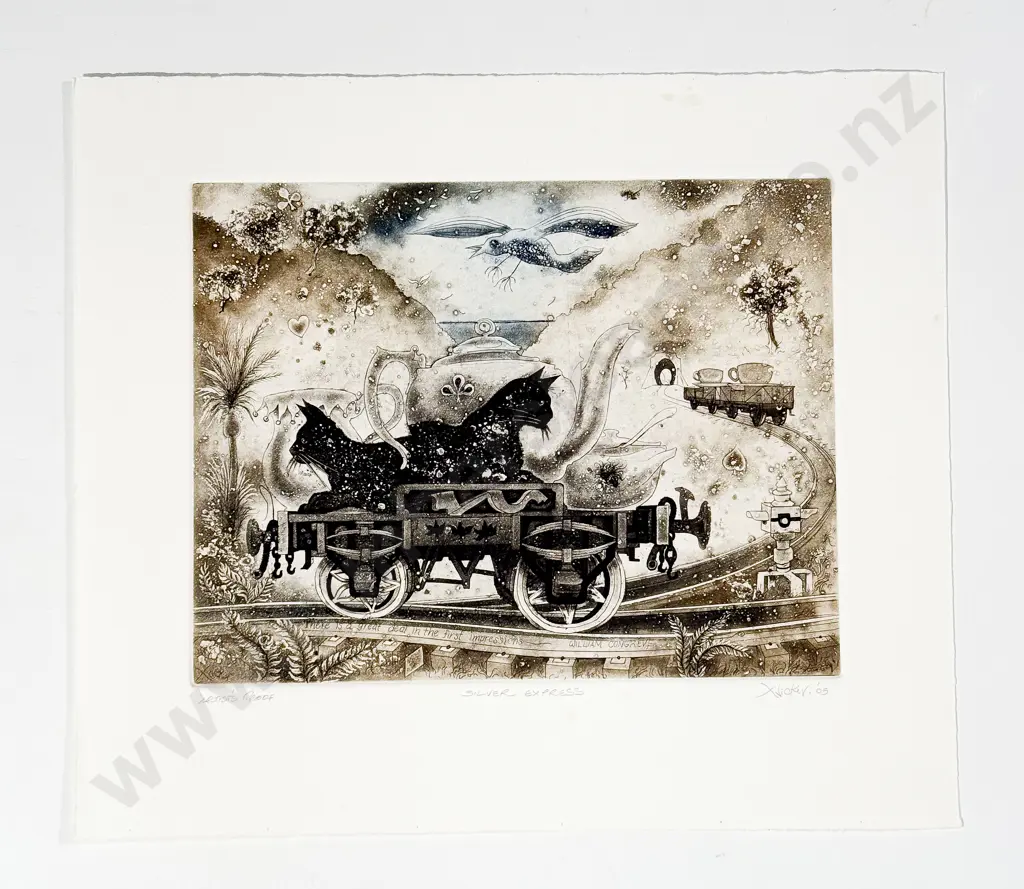 Gary Tricker (1938 - 2021) - Silver Express (unframed) Image 1++