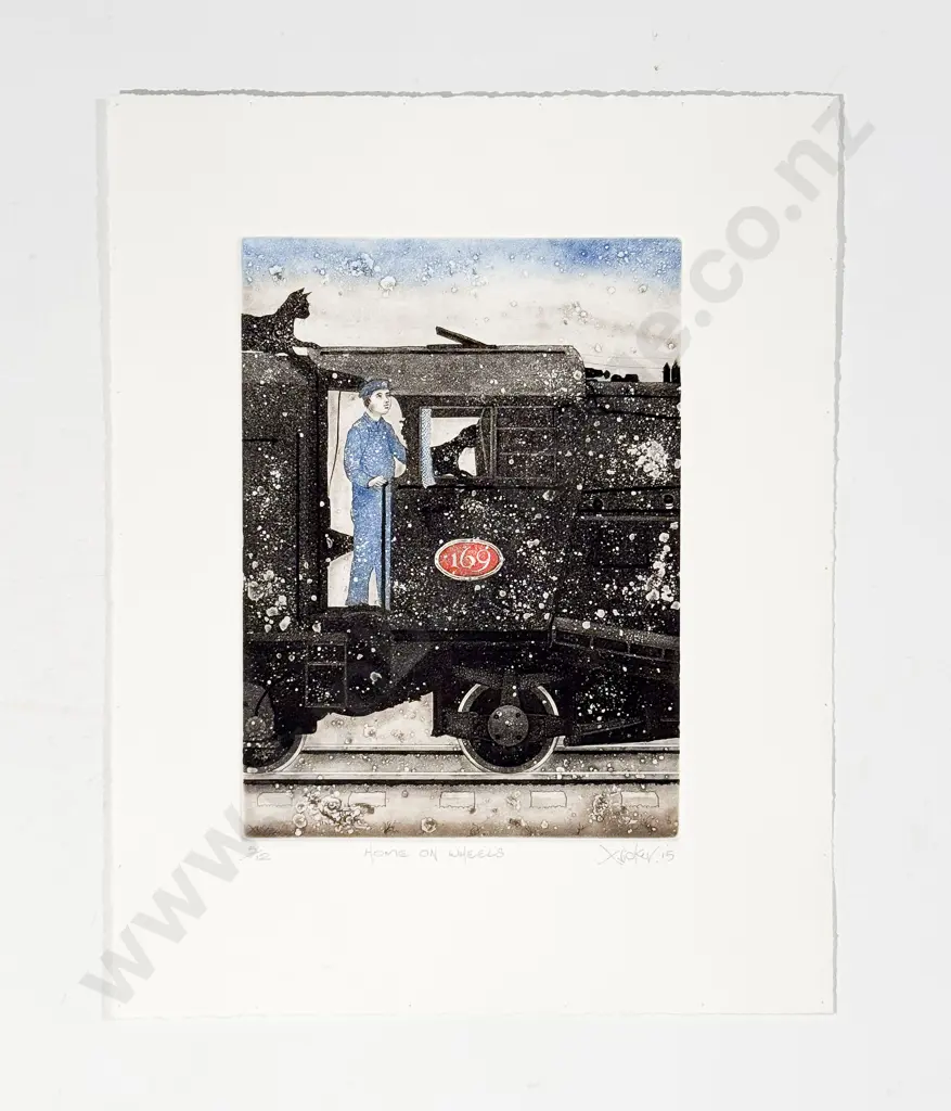 Gary Tricker (1938 - 2021) - Home on Wheels (unframed) Image 1++