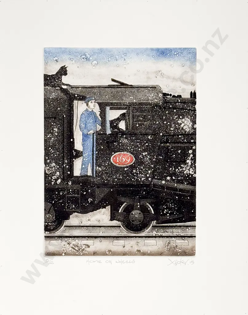 Gary Tricker (1938 - 2021) - Home on Wheels (unframed) Image 1++