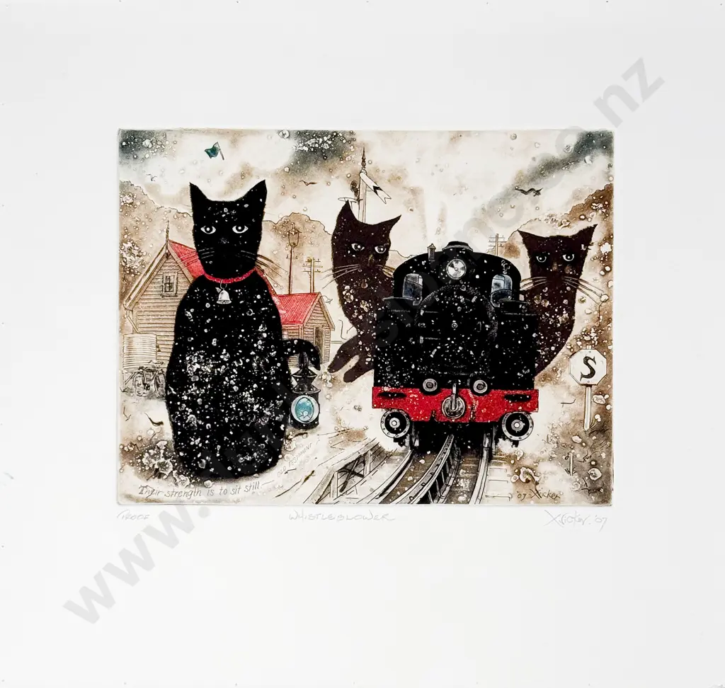 Gary Tricker (1938 - 2021) - Whistleblower (unframed) Image 1++