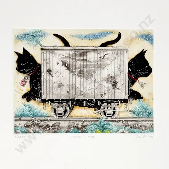 Gary Tricker (1938 - 2021) - Cool Cats (unframed)