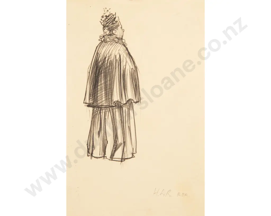 Harry Linley Richardson (1878 - 1947) - Woman Seen From The Back Image 1++