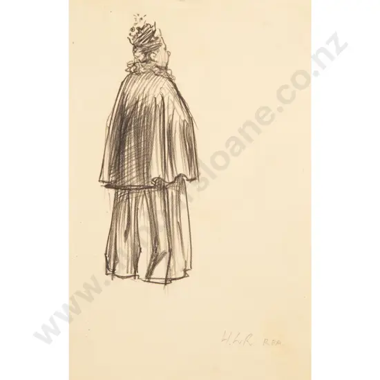 Harry Linley Richardson (1878 - 1947) - Woman Seen From The Back