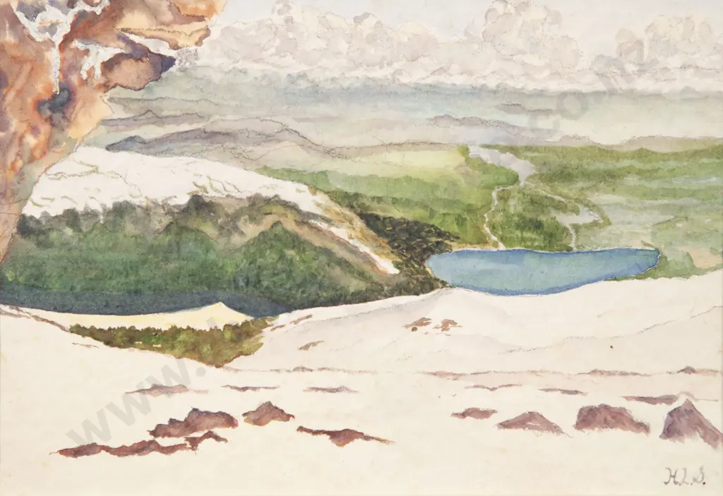 Hugh Smith - The Buller River From Rainbow Mountain (unframed) Image 1++