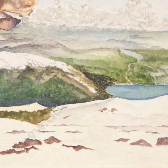 Hugh Smith - The Buller River From Rainbow Mountain (unframed)