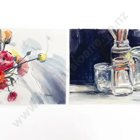 Les Finch (1940 - 2020) - Two Watercolours (Unframed)