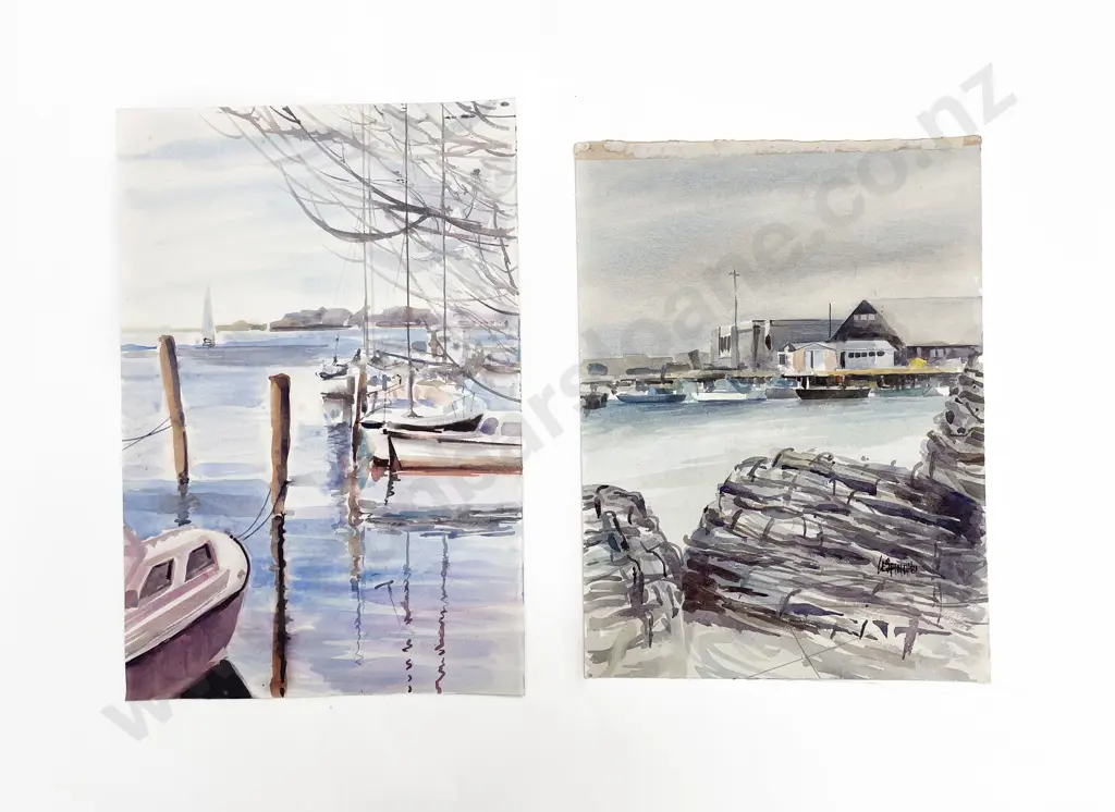 Les Finch (1940 - 2020) - Two Watercolours (Unframed) Image 1++