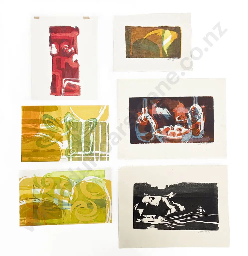 Les Finch (1940 - 2020) - Six Assorted Screenprints (Unframed) Image 1++
