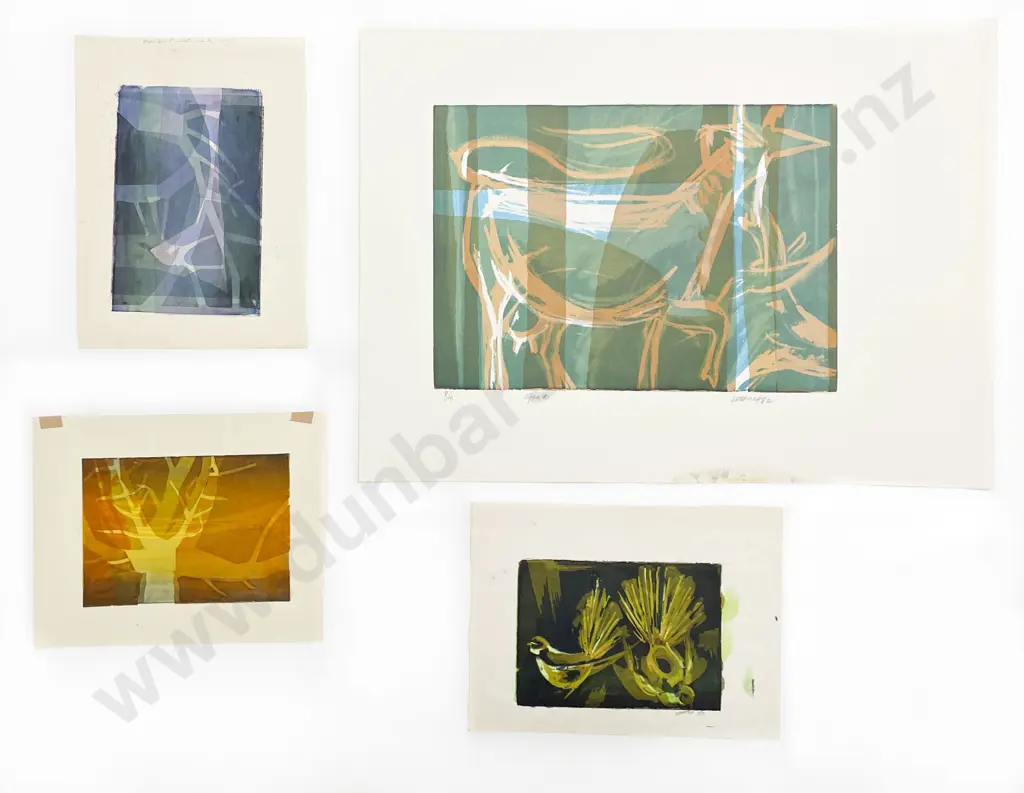 Les Finch (1940 - 2020) - Four Screenprints (Unframed) Image 1++