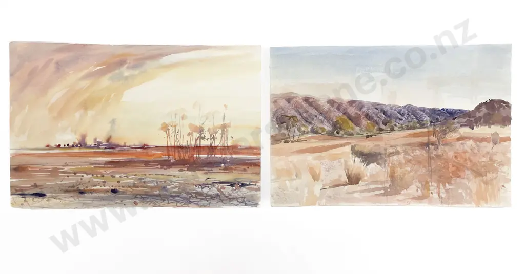 Les Finch (1940 - 2020) - Two Watercolours (Unframed) Image 1++