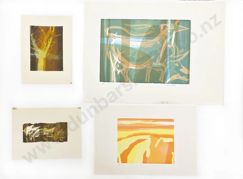 Les Finch (1940 - 2020) - Four Screenprints (Unframed) Image 1++