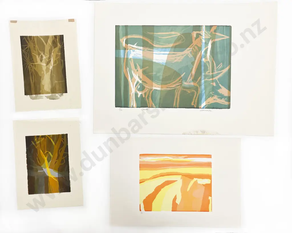 Les Finch (1940 - 2020) - Four Screenprints (Unframed) Image 1++