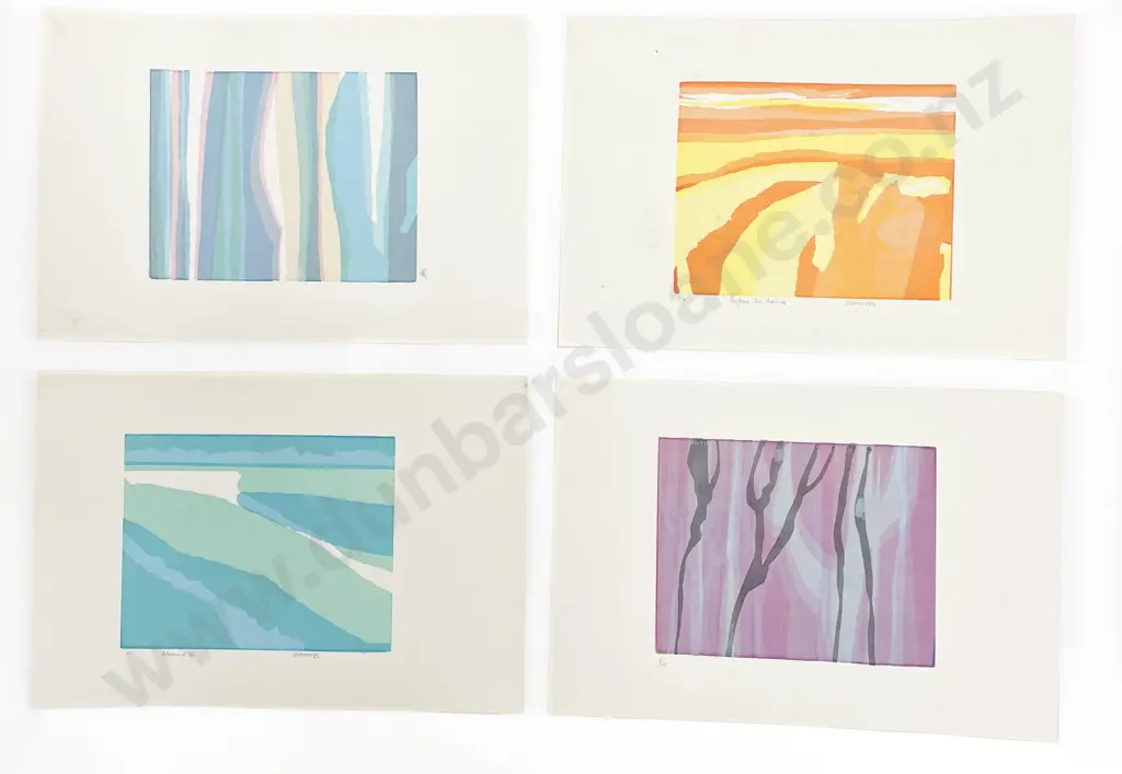 Les Finch (1940 - 2020) - Four Screenprints (Unframed) Image 1++