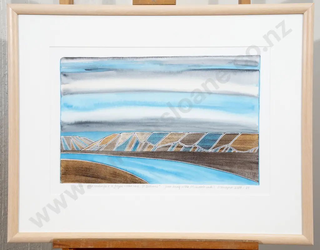 Marilynn Webb (1937 - 2021) - Snow Gold Tailings & a Frozen Water Race Image 1++