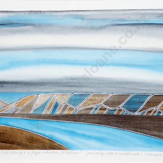 Marilynn Webb (1937 - 2021) - Snow Gold Tailings & a Frozen Water Race