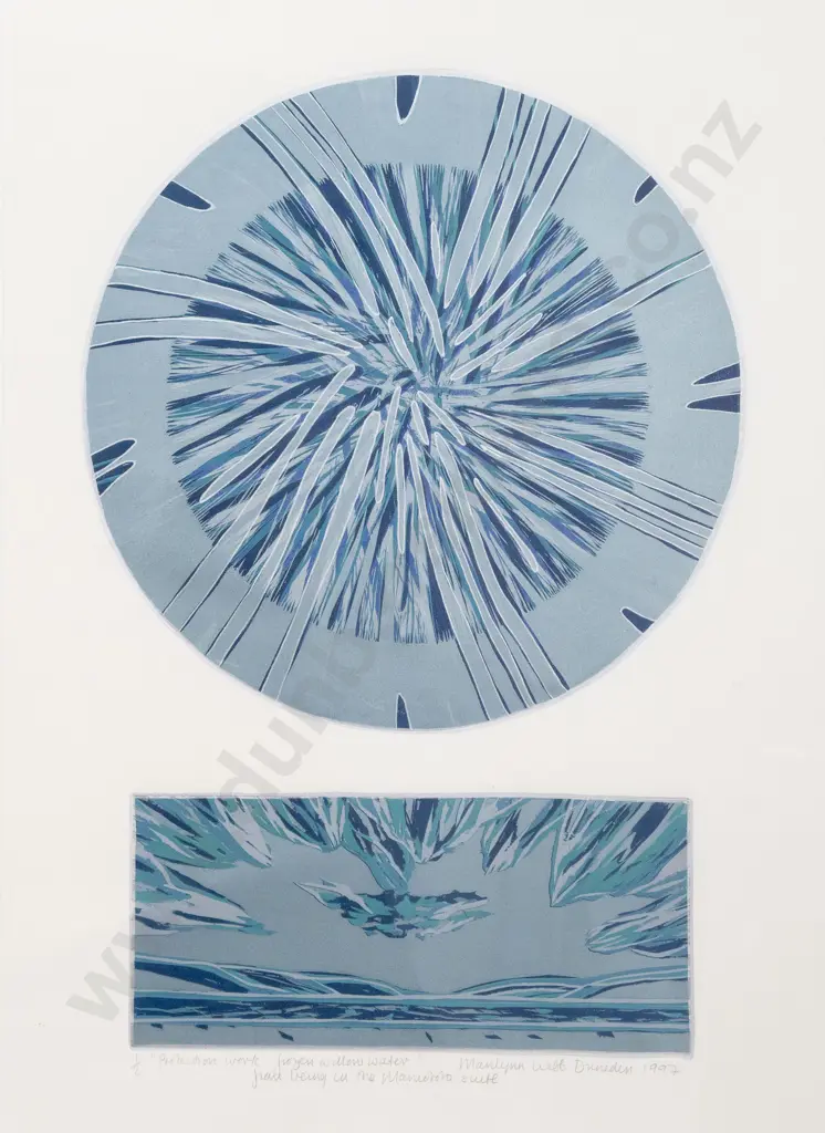 Marilynn Webb (1937 - 2021) - Protection Work Frozen Willow Water Image 1++