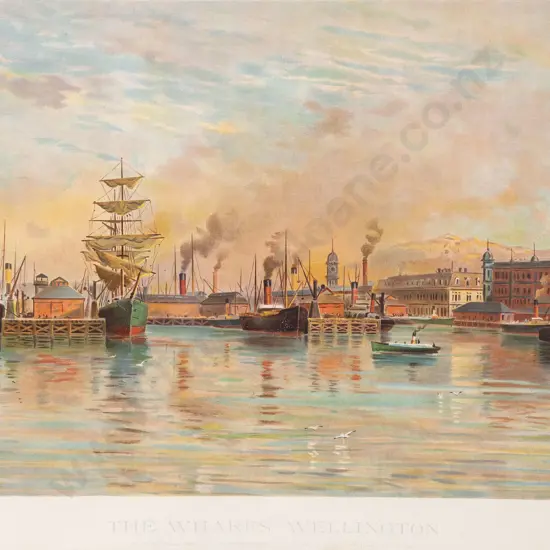 After William Menzies Gibb (1859 - 1931) - The Wharfs - Wellington