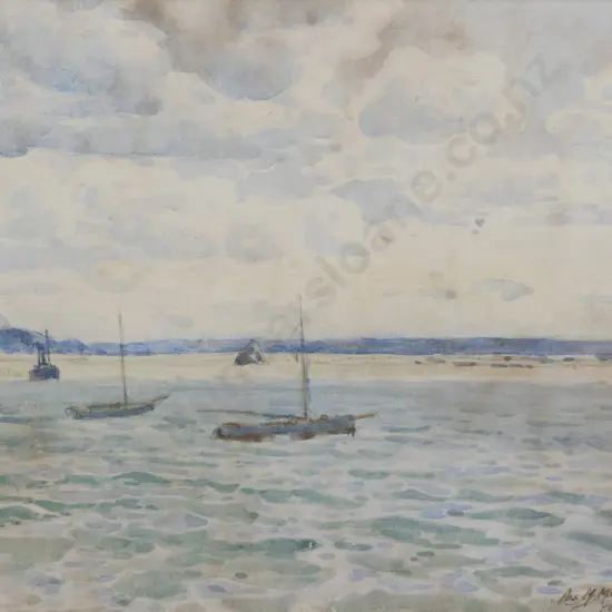 James Nairn (1859 - 1904) - Wellington Harbour (a/f)