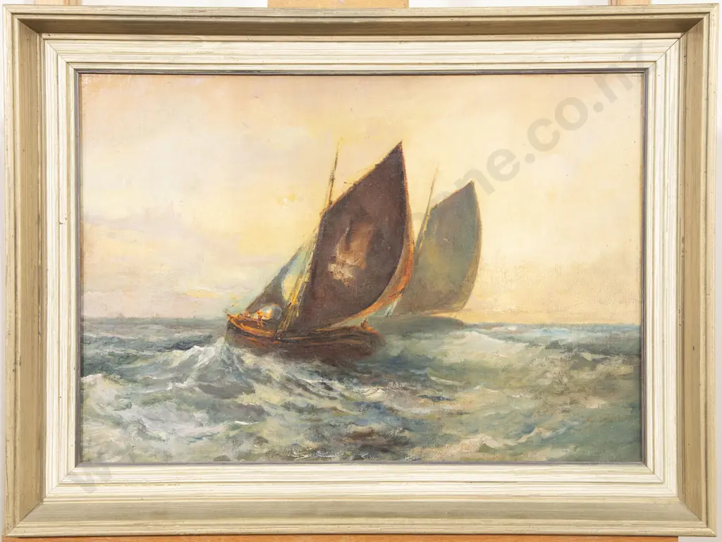 Attributed Blythe Fletcher (1890 - 1949) - Boat Scene Image 1++