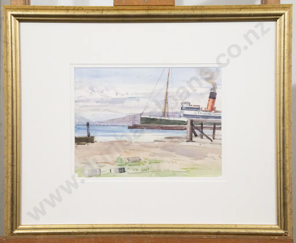 Nugent Welch (1881 - 1970) - Boats in Petone Image 1++