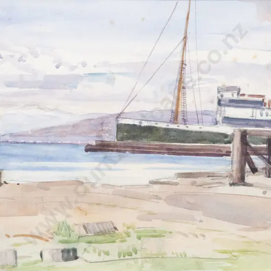 Nugent Welch (1881 - 1970) - Boats in Petone
