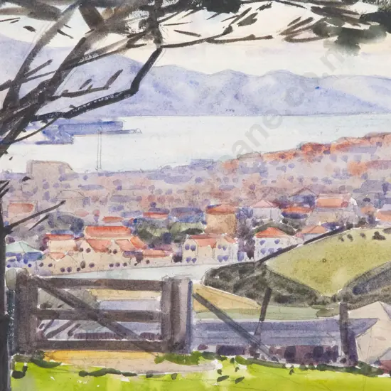 Nugent Welch (1881 - 1970) - View of Wellington Harbour