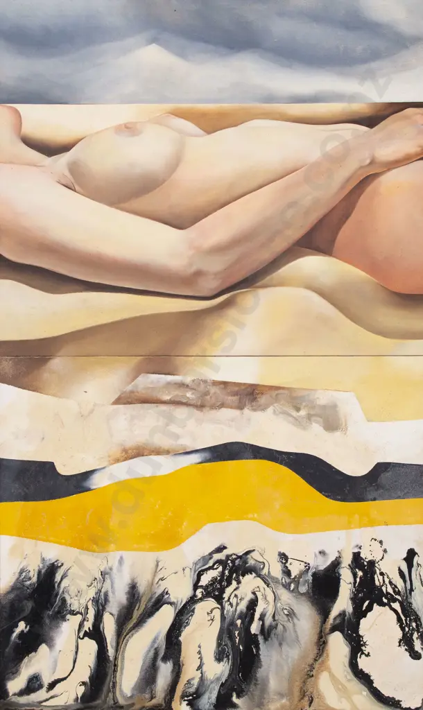 Unknown Artist - Nude over Landscape Image 1++