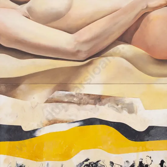 Unknown Artist - Nude over Landscape