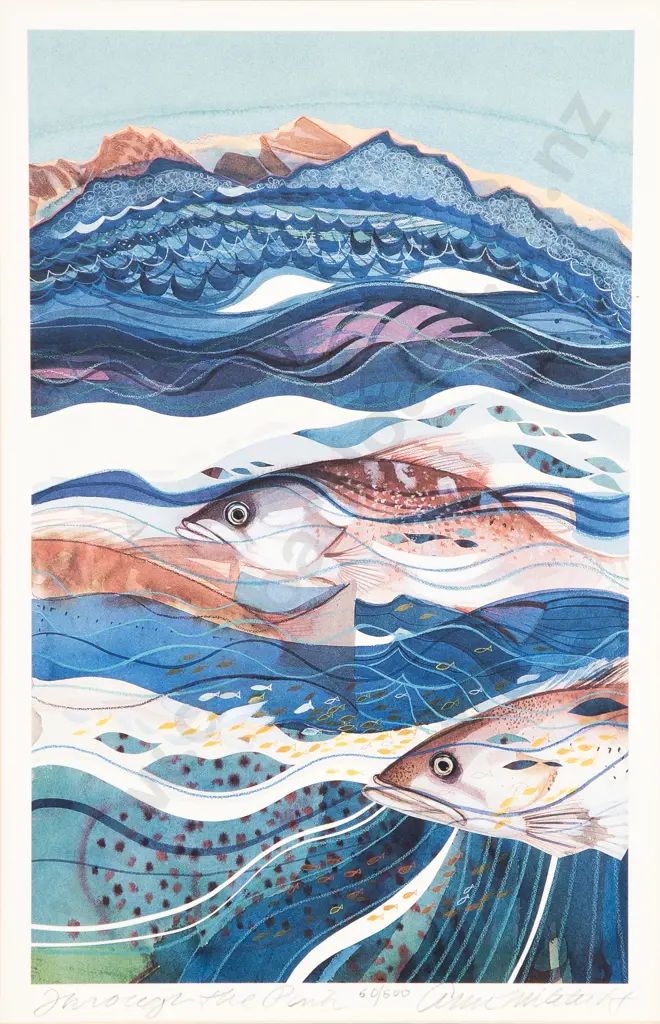 Ann Miletich (American b 1954) - Through the Pink Image 1++