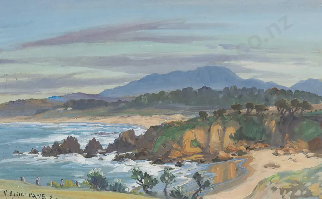 Kathleen Airini Vane (1891 - 1965) - Coastal Landscape Image 1++