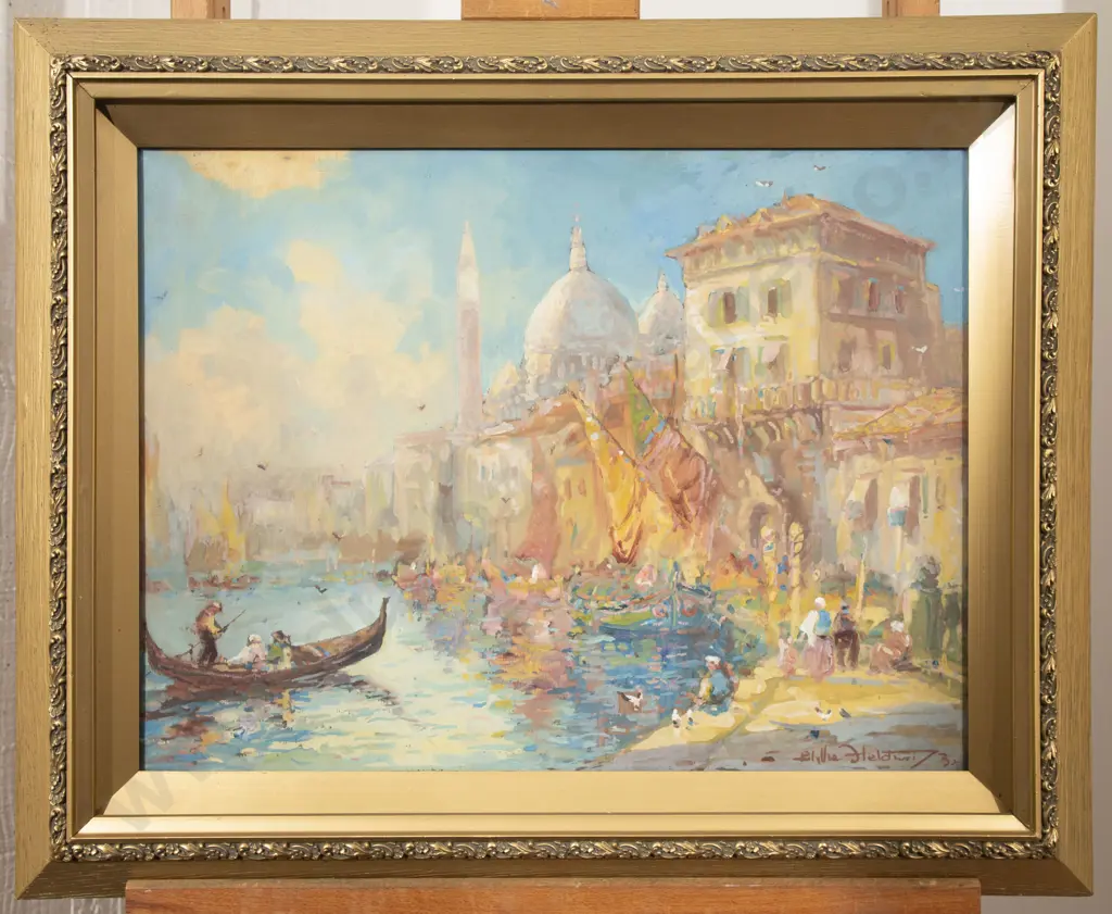 Blythe Fletcher (1890 - 1949) - A View on the Grand Canal Image 1++