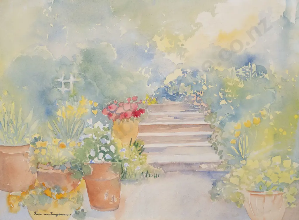 Kath Von Tunzelmann - Garden Steps Image 1++