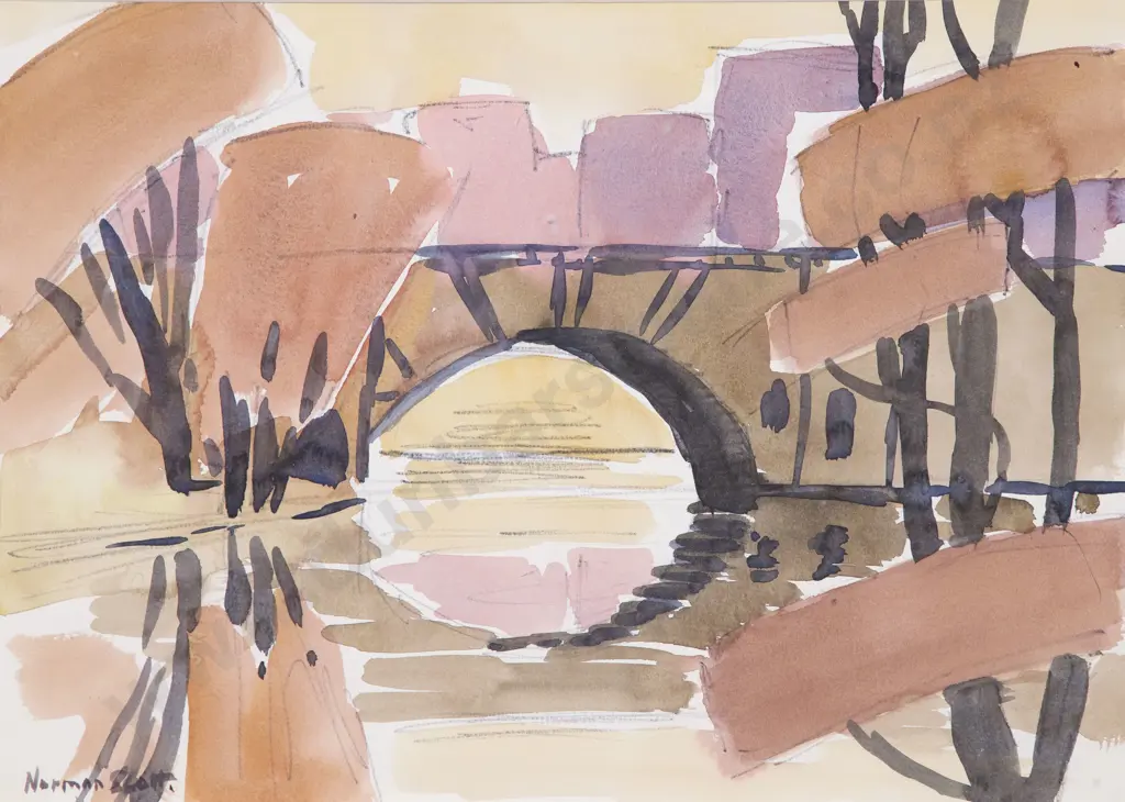Norman Scott (1931 - 1978) - Bridge Study Image 1++