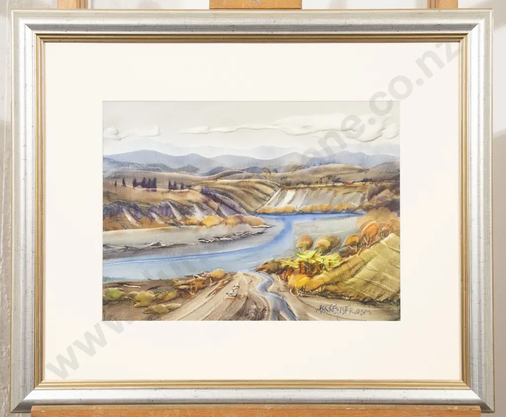 Jack Register (1936 - 2018) - Logs Along the Manawatu River Image 1++