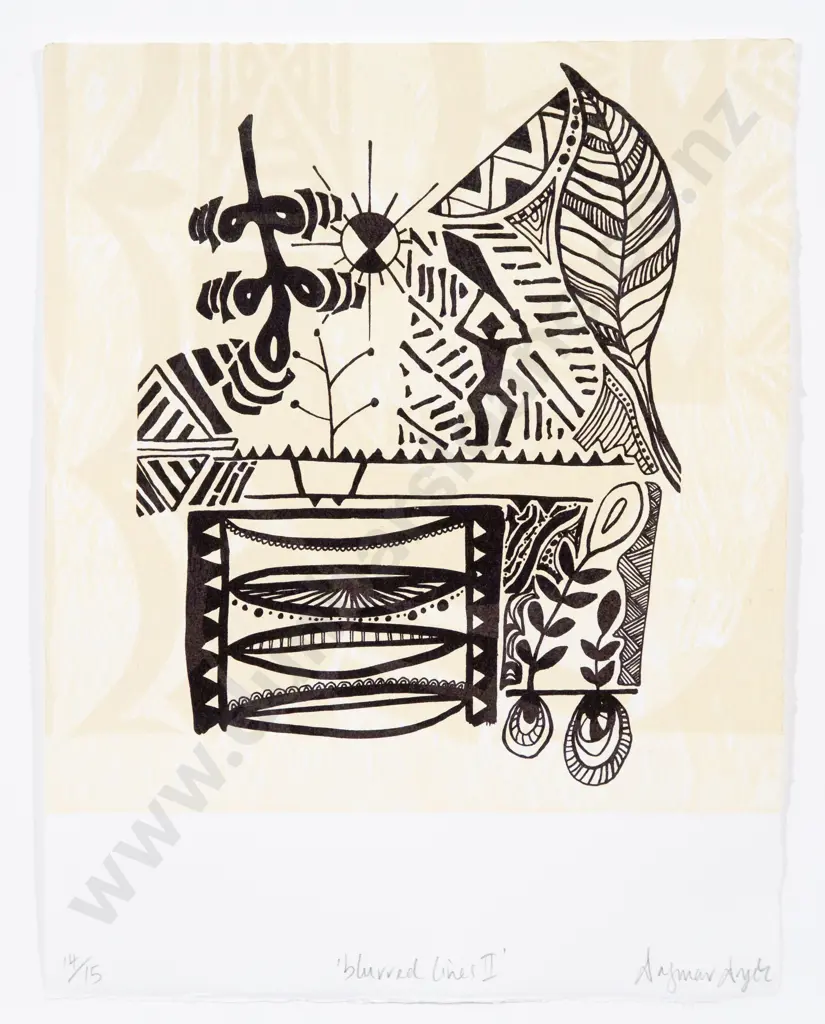 Dagmar Dyck (b 1972) - Blurred Lines II Image 1++