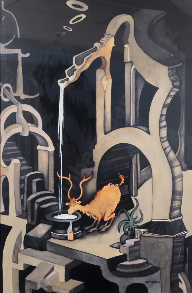 After Theodor Seuss Geisel (American 1904 - 1991) - The Stag at Eve Image 1++