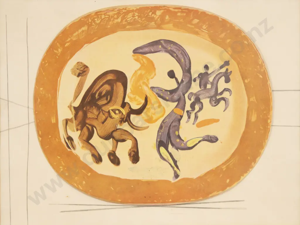 Framed Picasso Plate Design (a/f) Image 1++