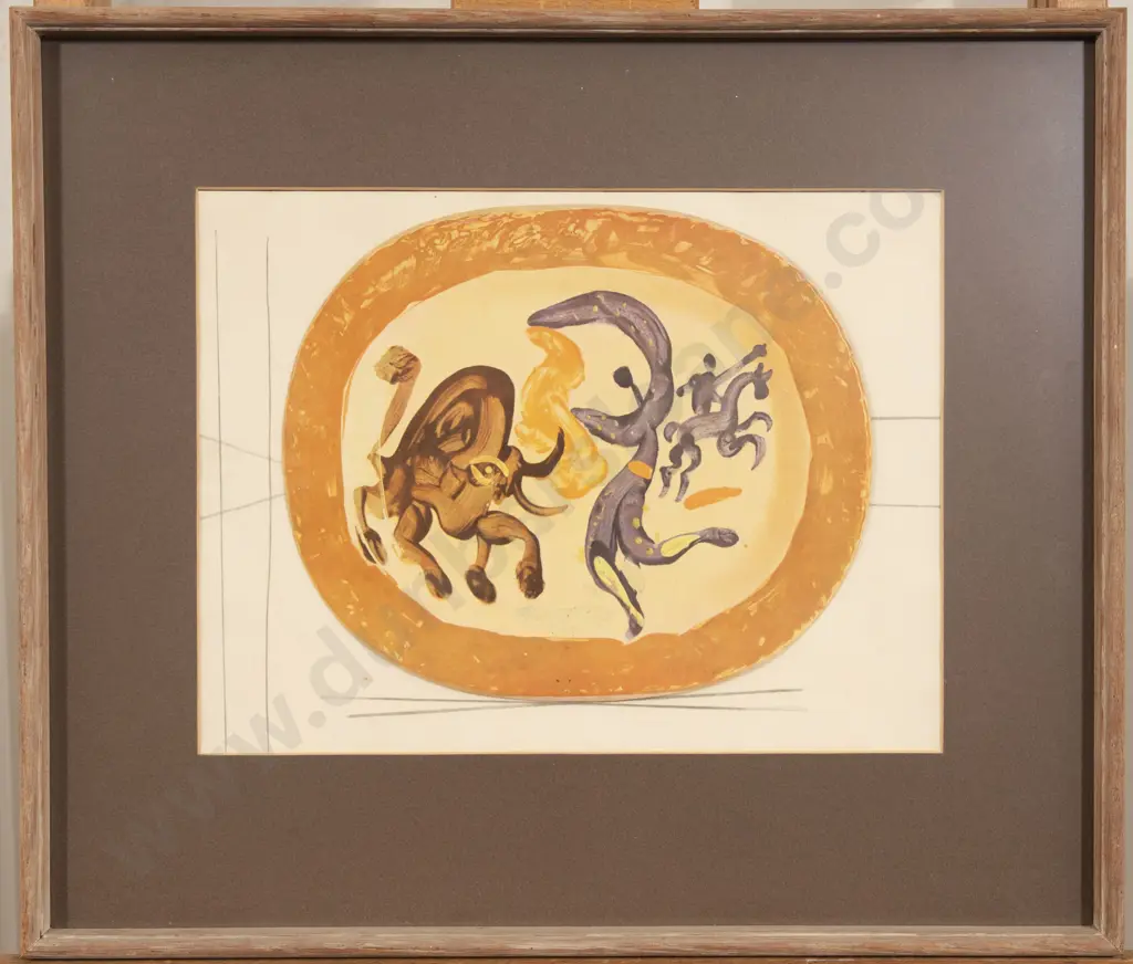 Framed Picasso Plate Design (a/f) Image 1++