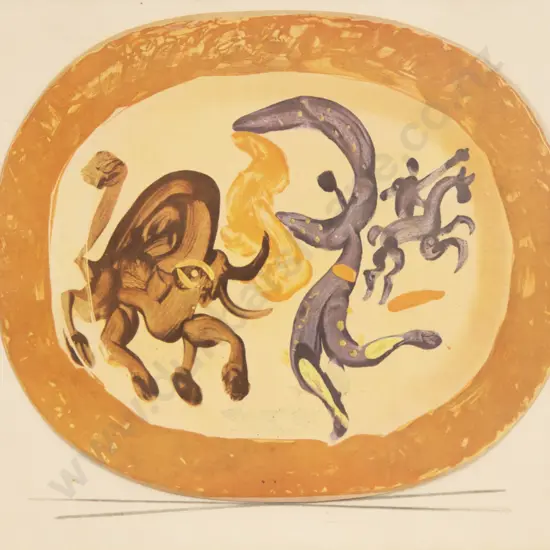 Framed Picasso Plate Design (a/f)