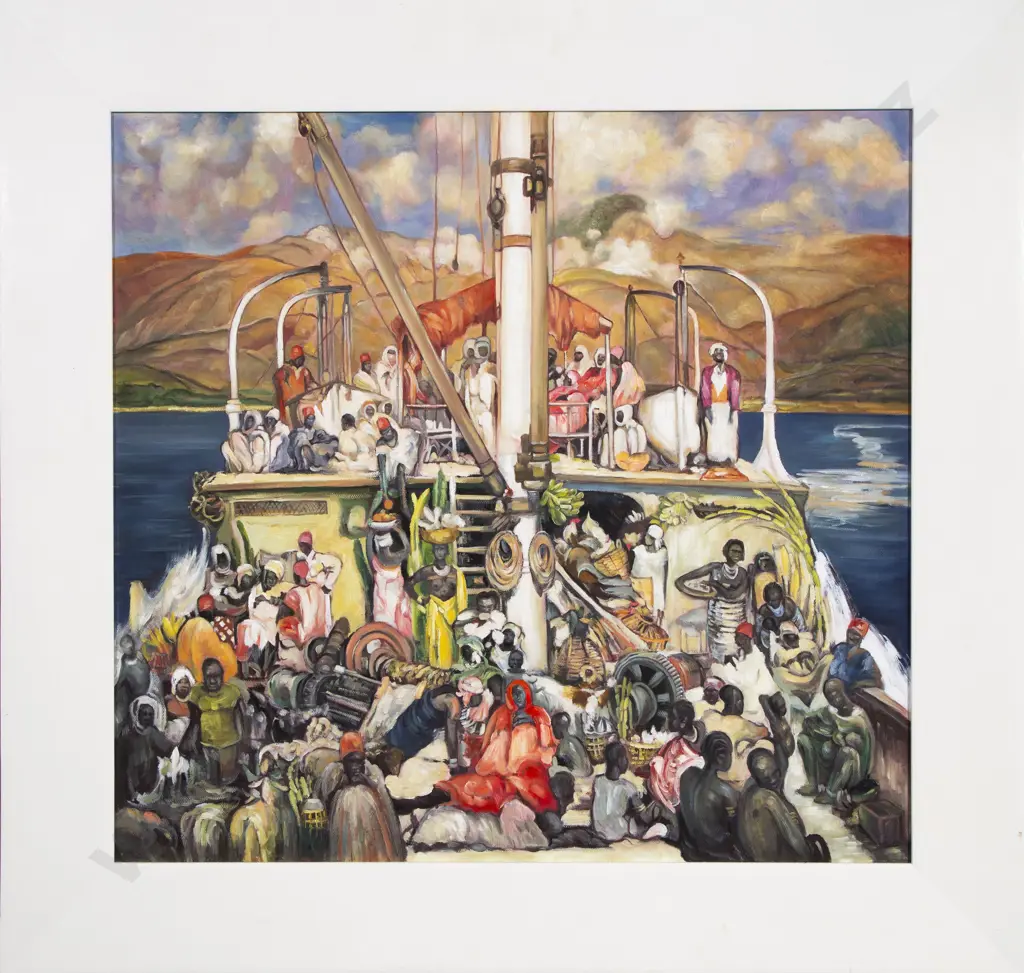 After Fernand Allard L'Olivier (Belgian 1883 - 1933) - The Ferry Image 1++