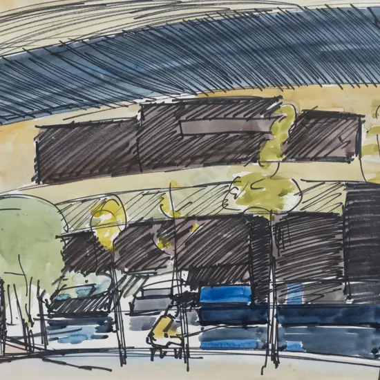 Norman Scott (1931 - 1978) - Architectural Study