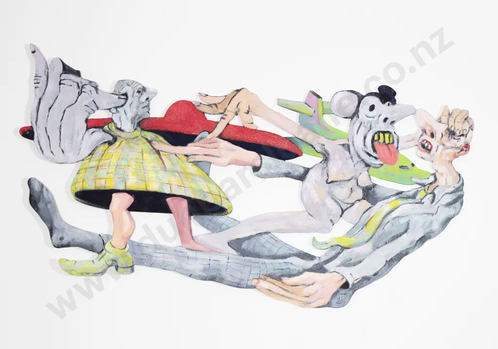 Rob McLeod (b 1948) - When the Aliens Come I Image 1++