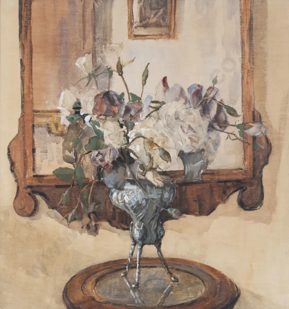 Maude Burge (1865 - 1957) - Still Life with Flowers Image 1++