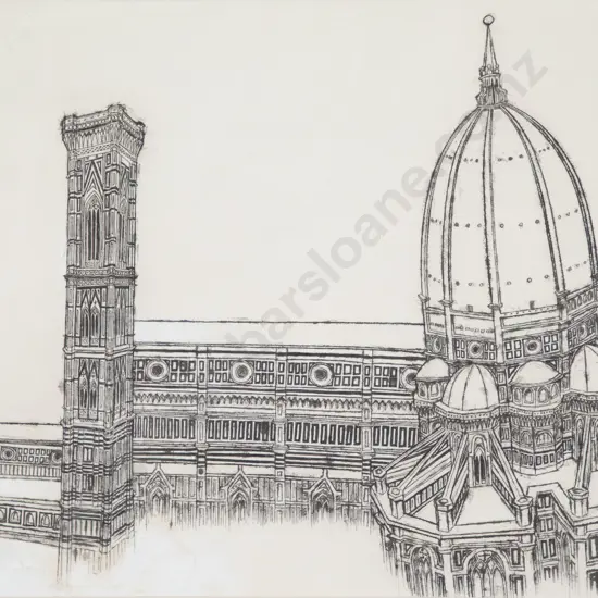 Russell Clark (1905 - 1966) - Cathedral of Santa Maria del Fiore (a/f)