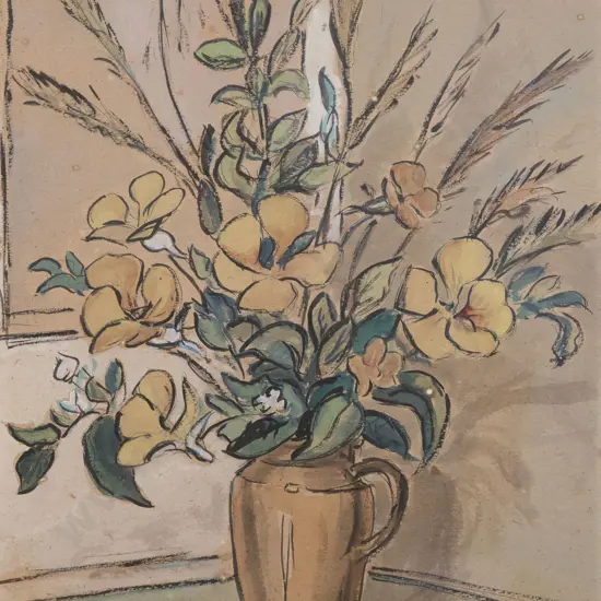 George Packwood (1916 - 1991) - Still Life with Flower Vase