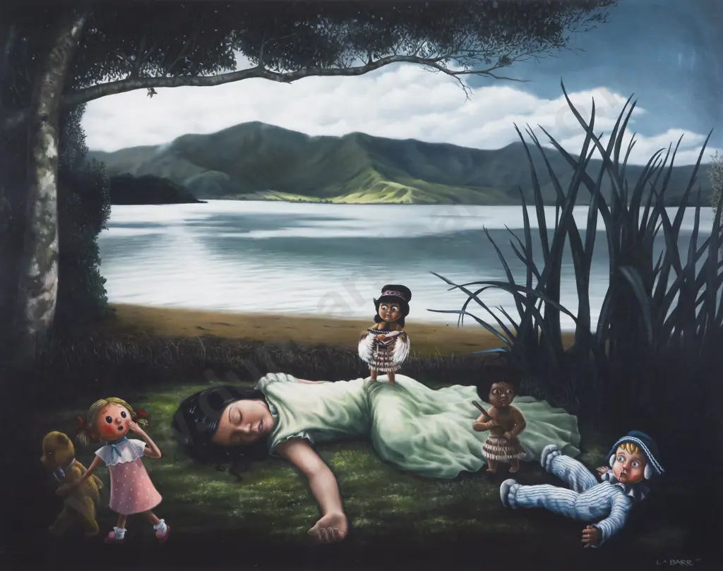 Liam Barr (b 1966) - The Rescue of Ms Dorothy Hohepa Image 1++
