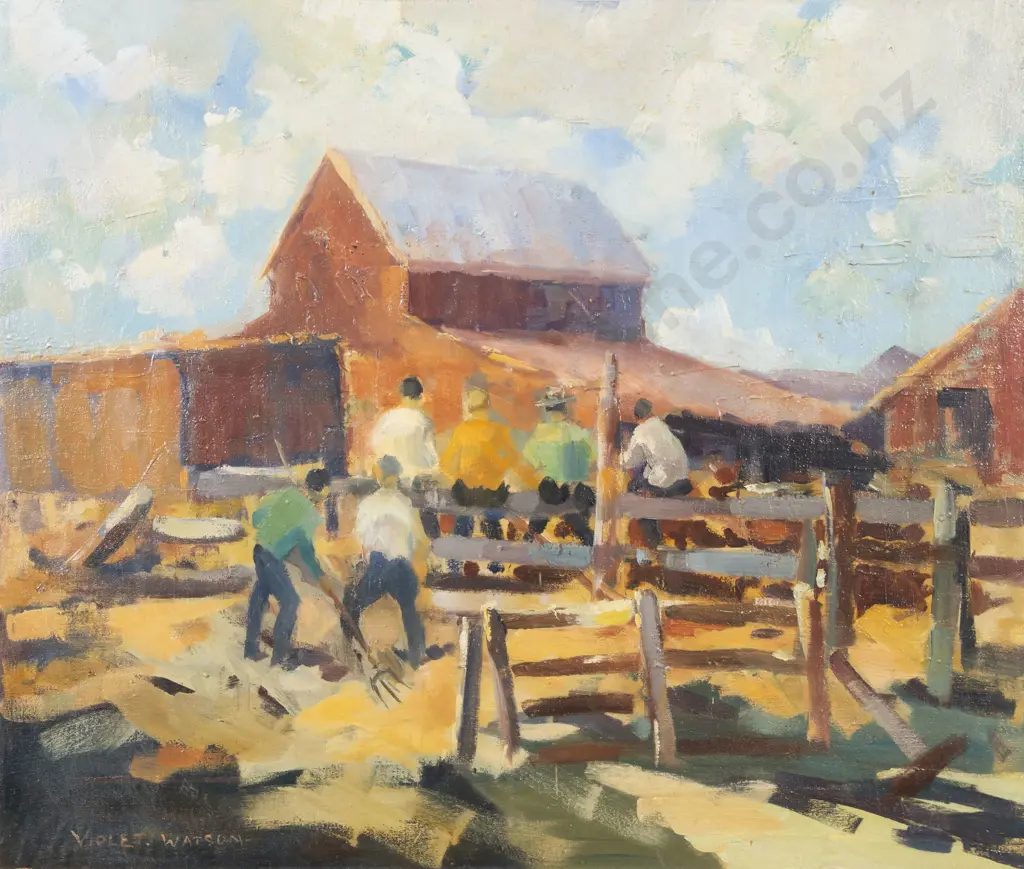 Violet Watson (1906 - 1992) - Rural Scene Image 1++