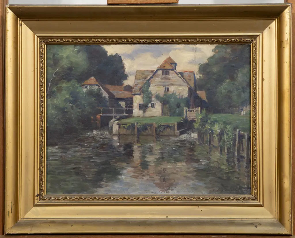 Charles Duncan Hay-Campbell (1867 - 1936) - Maple Durham Mill near Reading Image 1++