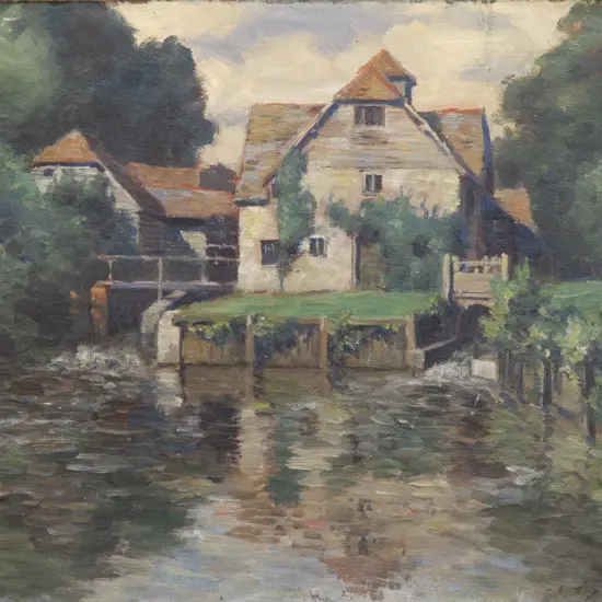 Charles Duncan Hay-Campbell (1867 - 1936) - Maple Durham Mill near Reading